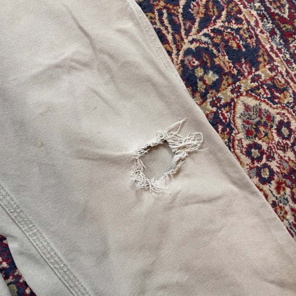 VTG‎ Carhartt Tan Carpenter Work Pants Relaxed Fit Distressed Size 38x31 Stone - Picture 5 of 8